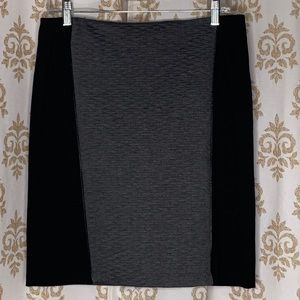 Laundry by Shelli Segal black and gray pencil skirt 8